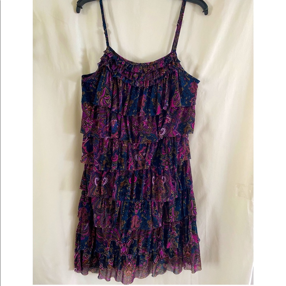 Express dress size L, floral mid thigh length